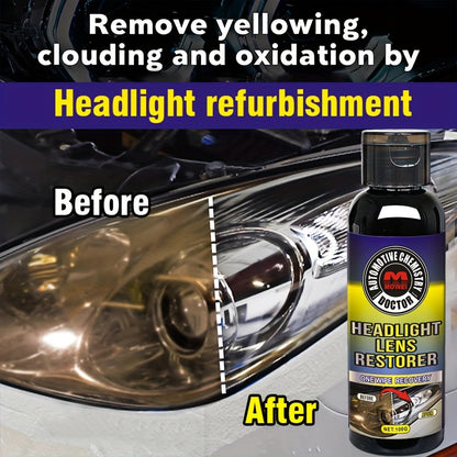 Automotive Clay-Based Headlight Restoration Kit - All-in-One Polishing Solution for Effective Scratch Removal and Clear Lens Maintenance - Car Detailing Headlight Refurbishment Set