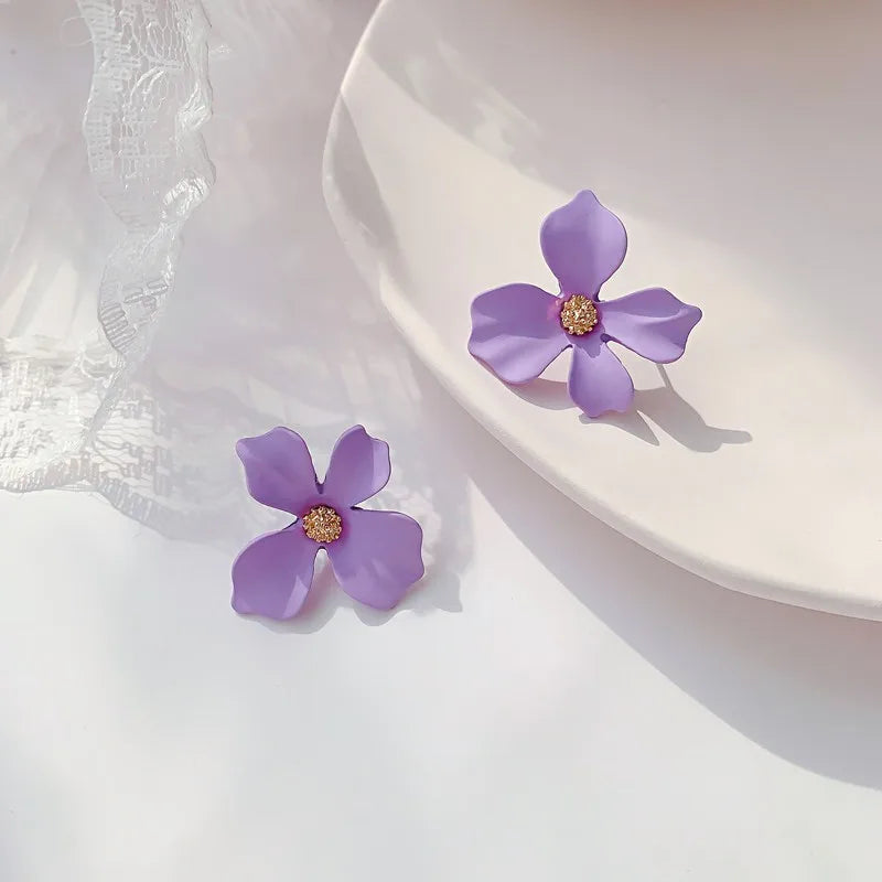 Korean Style Cute Flower Earrings - 2019 New Fashion Sweet Earrings, Wholesale Colorful Jewelry