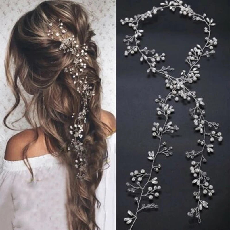 Pearl Tiara Crystal Hairbands and Hair Pins