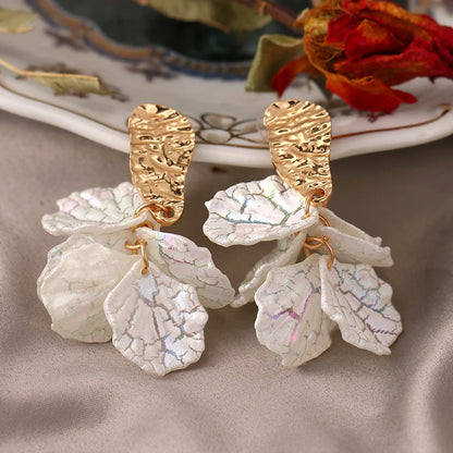 New Flower Bohemia Boho Earrings - Fashionable Long Hanging Crystal Earrings, Ideal for Wedding and Party Jewelry