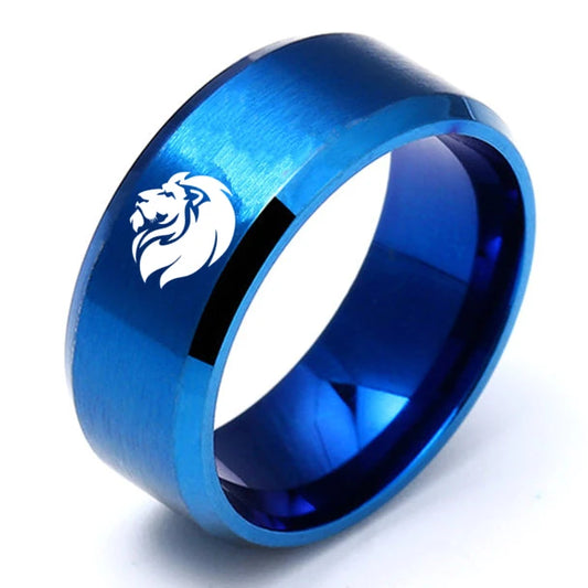 8MM Lion Titanium Ring for Men and Women