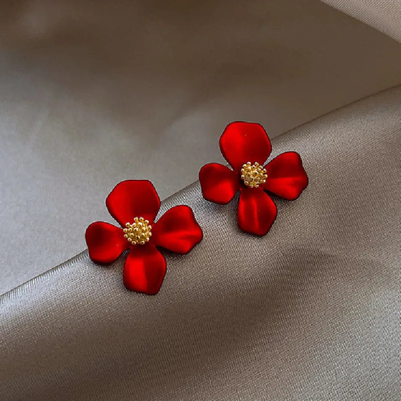 Korean Style Cute Flower Earrings - 2019 New Fashion Sweet Earrings, Wholesale Colorful Jewelry