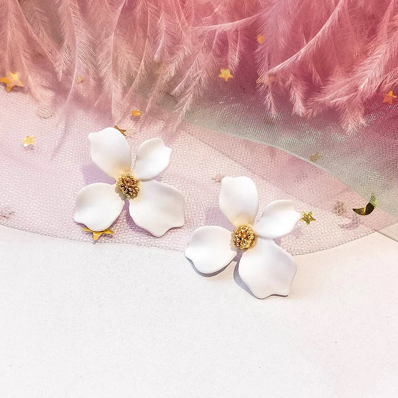 Korean Style Cute Flower Earrings - 2019 New Fashion Sweet Earrings, Wholesale Colorful Jewelry