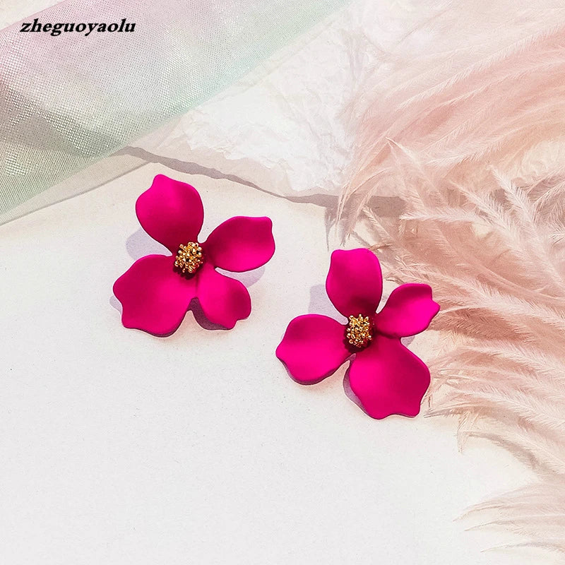 Korean Style Cute Flower Earrings - 2019 New Fashion Sweet Earrings, Wholesale Colorful Jewelry