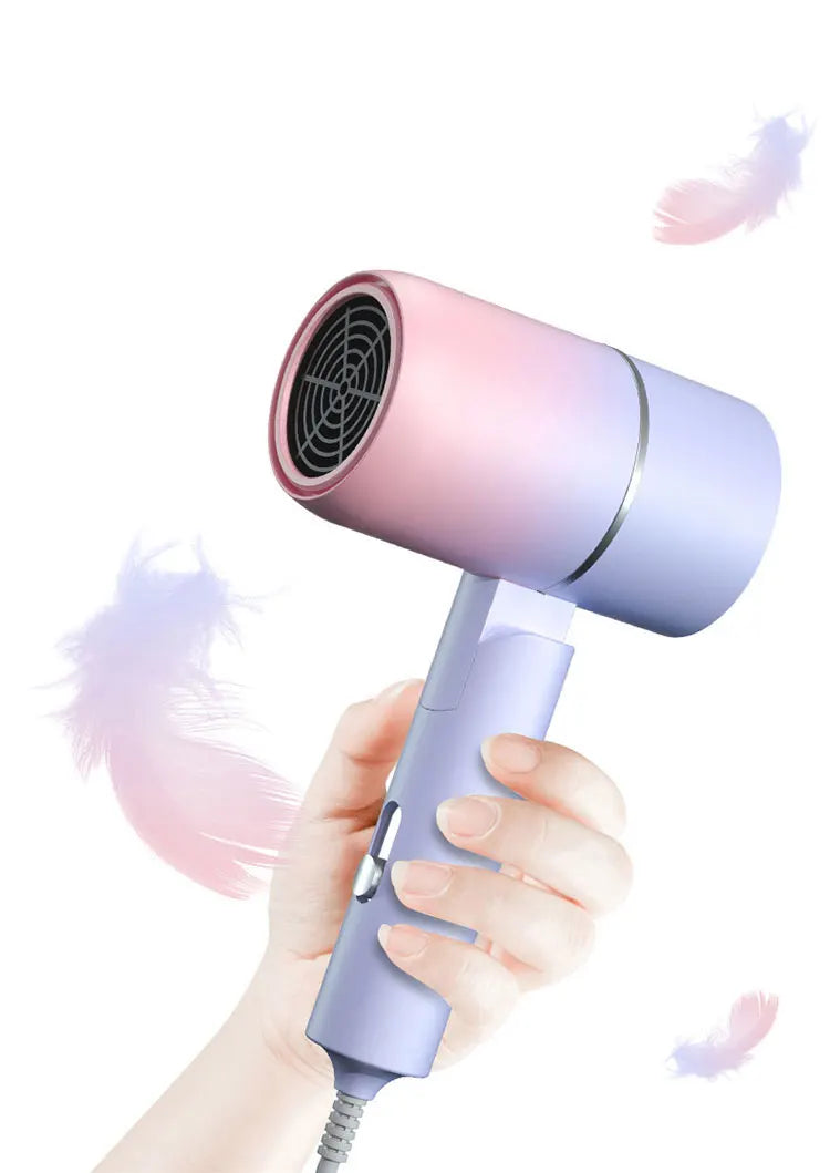 Folding Hairdryer With Carrying Bag Hot Air Anion Hair Care For Home MIni Travel Hair Dryer Blow Drier Portable Hair Brush Dryer