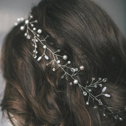 Pearl Tiara Crystal Hairbands and Hair Pins