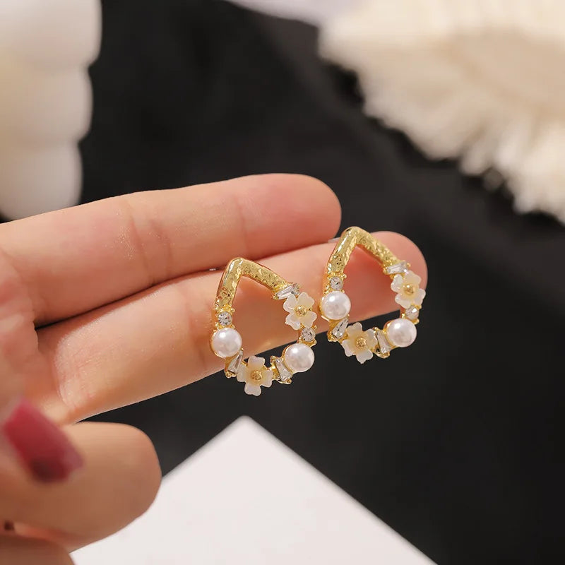 Korean Style Cute Flower Earrings - 2019 New Fashion Sweet Earrings, Wholesale Colorful Jewelry