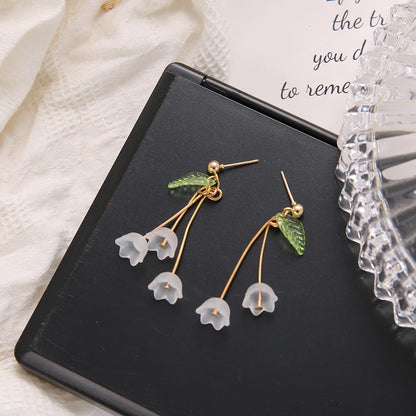 New Flower Bohemia Boho Earrings - Fashionable Long Hanging Crystal Earrings, Ideal for Wedding and Party Jewelry