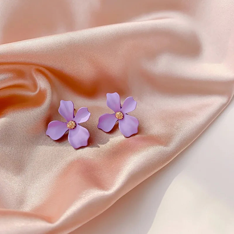 Korean Style Cute Flower Earrings - 2019 New Fashion Sweet Earrings, Wholesale Colorful Jewelry