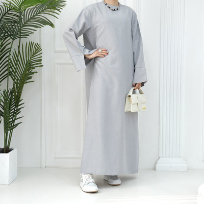 New Dubai Abaya for Muslim Women Eid Ramadan Modest Dress Türkiye Loose Large Elegant Dress Gown Female Islam Clothing