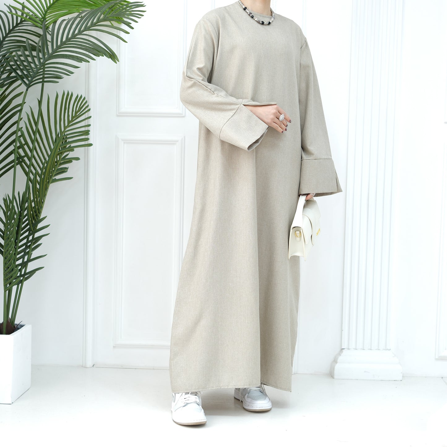 New Dubai Abaya for Muslim Women Eid Ramadan Modest Dress Türkiye Loose Large Elegant Dress Gown Female Islam Clothing