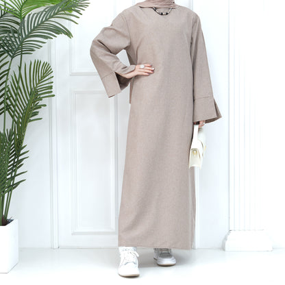 New Dubai Abaya for Muslim Women Eid Ramadan Modest Dress Türkiye Loose Large Elegant Dress Gown Female Islam Clothing