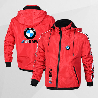 BMW Autumn Winter Men's And Women's Double-Sided Wearable Goose Down Jacket Casual Sports Cotton Jacket Warm Clothing