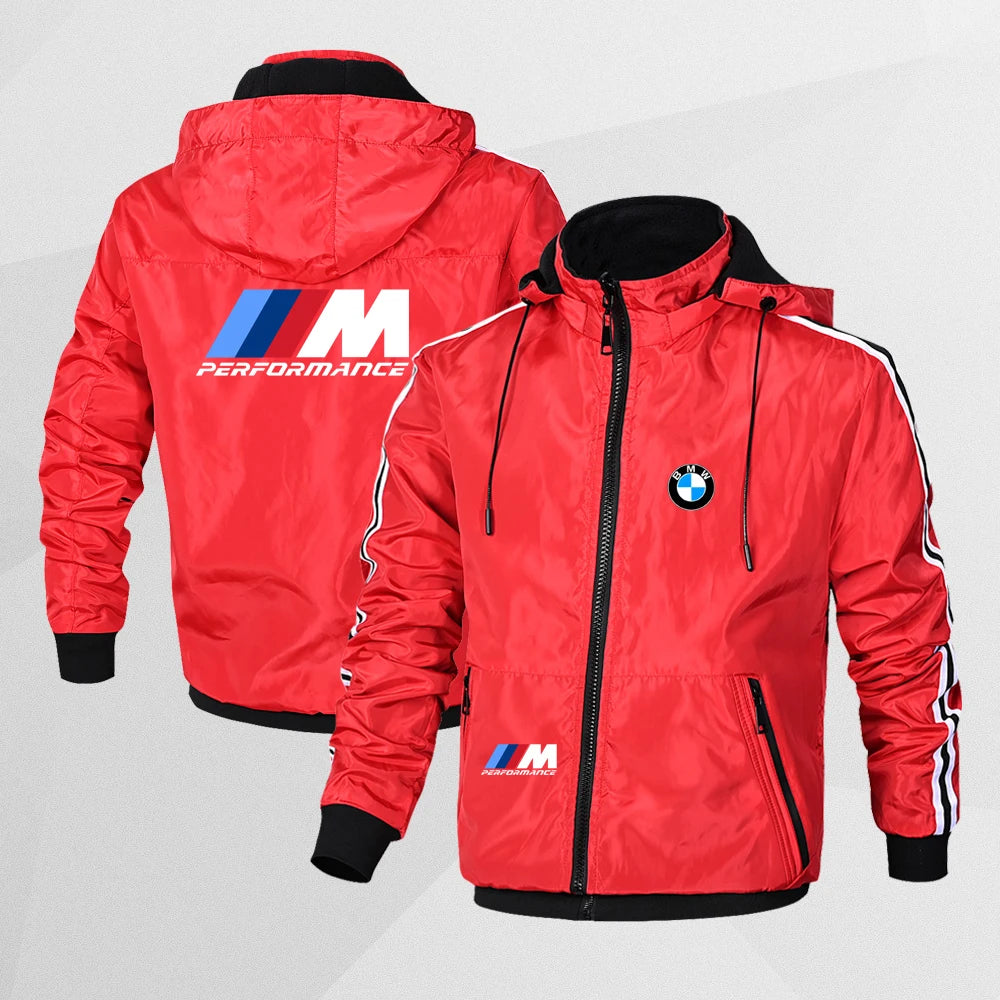 BMW Autumn Winter Men's And Women's Double-Sided Wearable Goose Down Jacket Casual Sports Cotton Jacket Warm Clothing