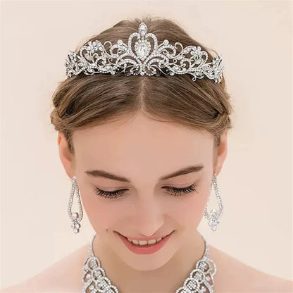 Princess Crystal Tiara Crown Headband - Rhinestone