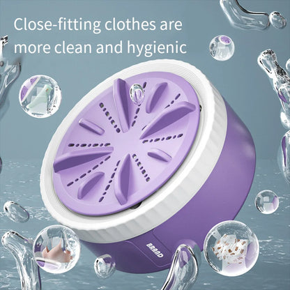 Mini Washing Machine Portable USB Rotating Turbo Fruit Ultrasonic Dishwasher For Clothes Home Kitchen Travel Remote Control