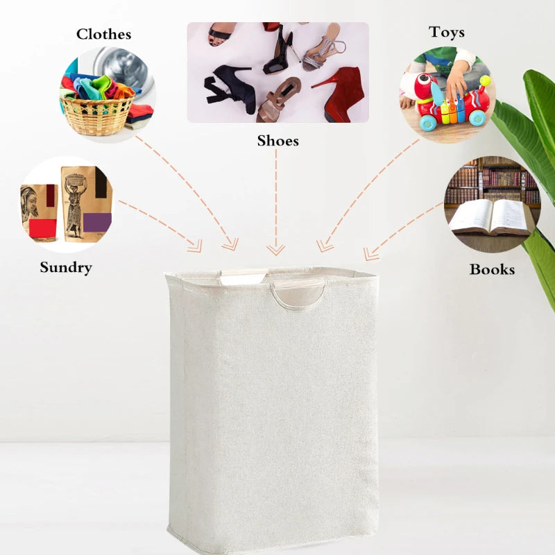 1PC Capacity Storage Dirty Clothes Basket Fabric Laundry Basket Portable Storage Basket Household Storage Box Portable