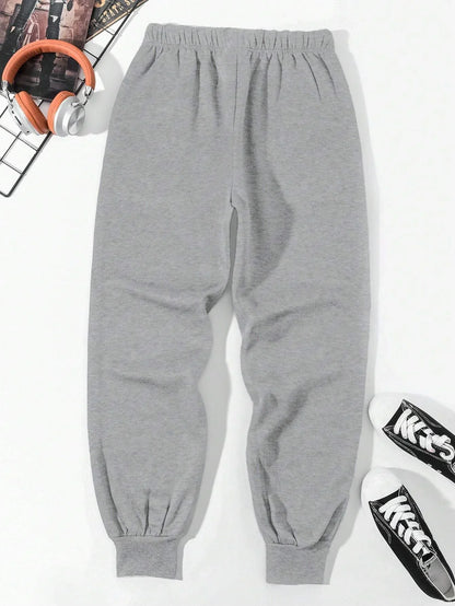 Cross Print Casual Basic Men's And Women's Pants Baggy Fashionable Pants With Drawstring Pocket Sweatpants