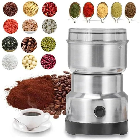 Multipurpose Electric Coffee Bean Grinding Tool Stainless Steel Milling Machine for Seeds Spices Herbs Nuts Coffee Grinder