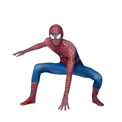 High Quality Superhero Spidermans Costume Bodysuit For Adult Spandex Zentai Halloween Party Cosplay Jumpsuit 3D Style