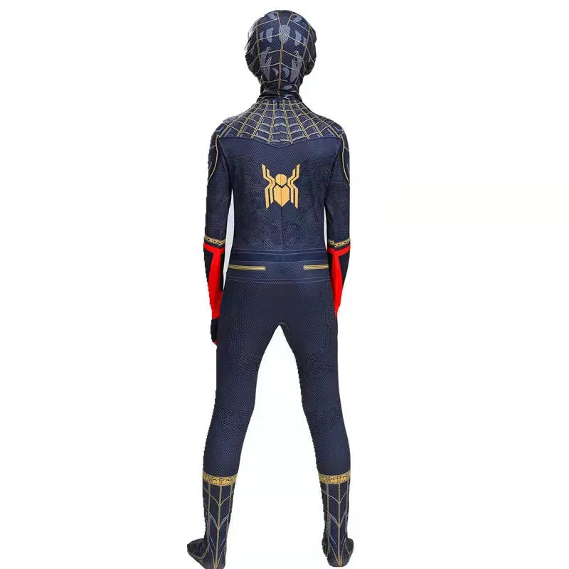 High Quality Superhero Spidermans Costume Bodysuit For Kids Adult Spandex Zentai Halloween Party Cosplay Jumpsuit 3D Style