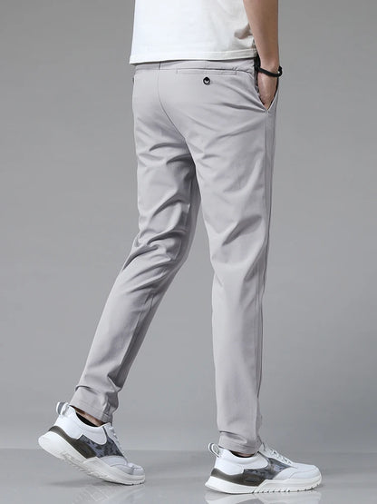 Men's Ultra-Thin Stretch Slim Straight Casual Pants, High-Quality and Breathable Golf Sports Trousers for Spring and Summer