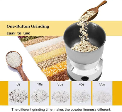 Multipurpose Electric Coffee Bean Grinding Tool Stainless Steel Milling Machine for Seeds Spices Herbs Nuts Coffee Grinder