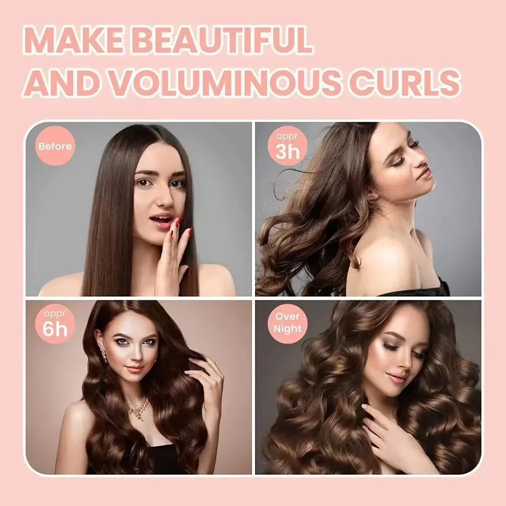 Hair Accessories Heatless Curls Beauty Women Curly Products Hair Curler Rubber Curling Sleep Hairdresser Tools Hair Foam Rollers