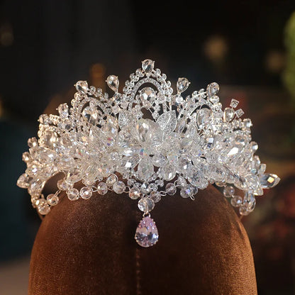 Luxury Crystal Bridal Tiaras - Cubic Zircon Crown Rhinestone Headpieces