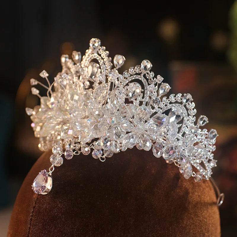 Luxury Crystal Bridal Tiaras - Cubic Zircon Crown Rhinestone Headpieces