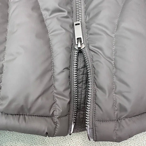 Winter Hooded Down Jacket Thickened