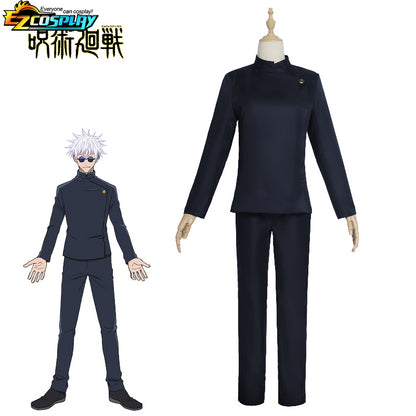 Gojo Satoru Cosplay Uniform Jujutsu Kaisen Gojo Satoru Cosplay Costume High School Uniform Wig Suit Halloween Costumes for Men