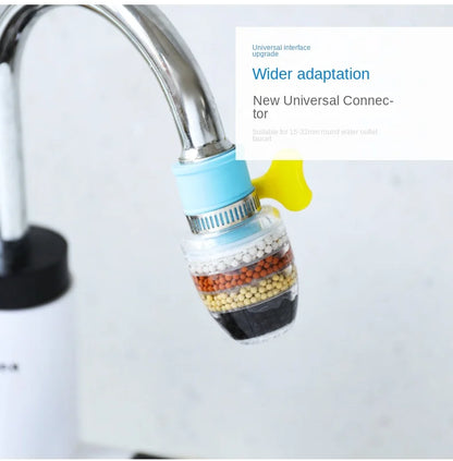 6 Layers Water Filter Tap Purifier Medical Stone Coconut Charcoal Nozzle For Faucet Kitchen Accessories Household Water Filter