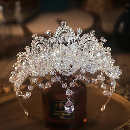 Luxury Crystal Bridal Tiaras - Cubic Zircon Crown Rhinestone Headpieces