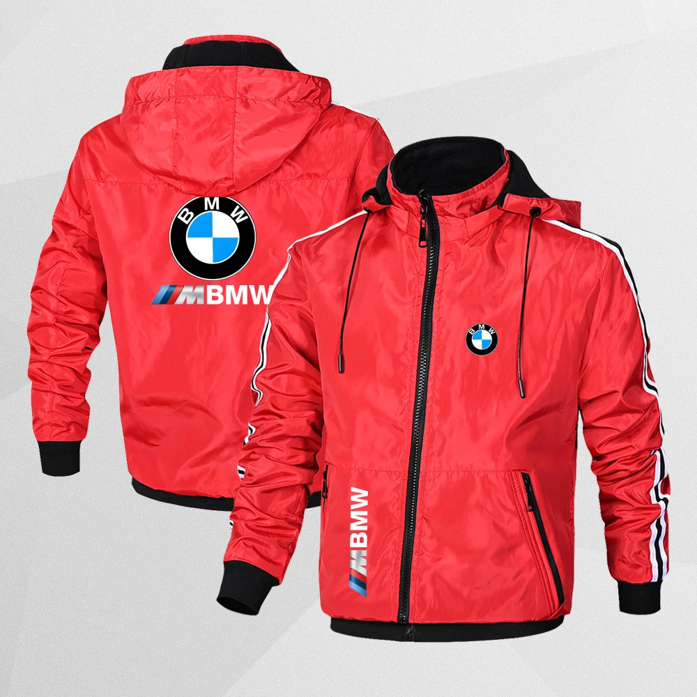 BMW Autumn Winter Men's And Women's Double-Sided Wearable Goose Down Jacket Casual Sports Cotton Jacket Warm Clothing