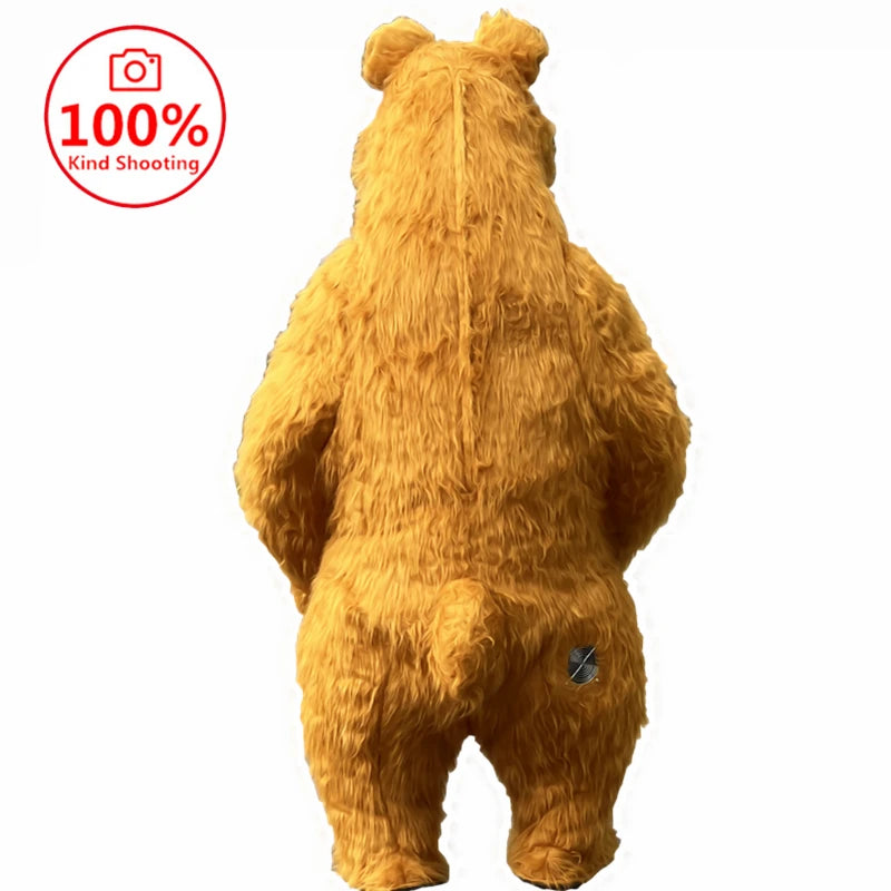 Inflatable Martha Bear Brown Bear Giant Costume Adult Walking Mascot Animal Cartoon Character Strange Costume Halloween Party An