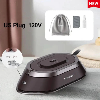 Handheld Mini Electric Dry Iron 120V/220V Dual-voltage 30S Heat Non-steam Garment Irons for Clothes Portable Lightweight Travel