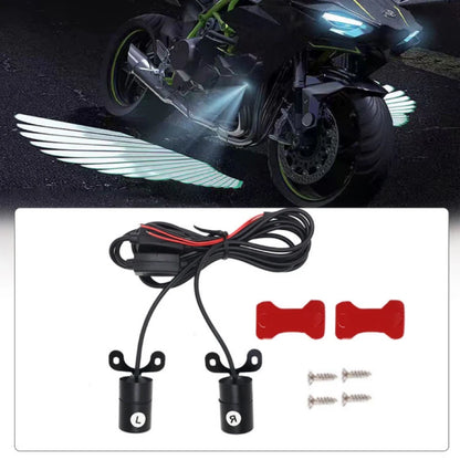 2 Pieces Motorcycle LED Underbody Light Projector Ghost Angel Wings Laser Light