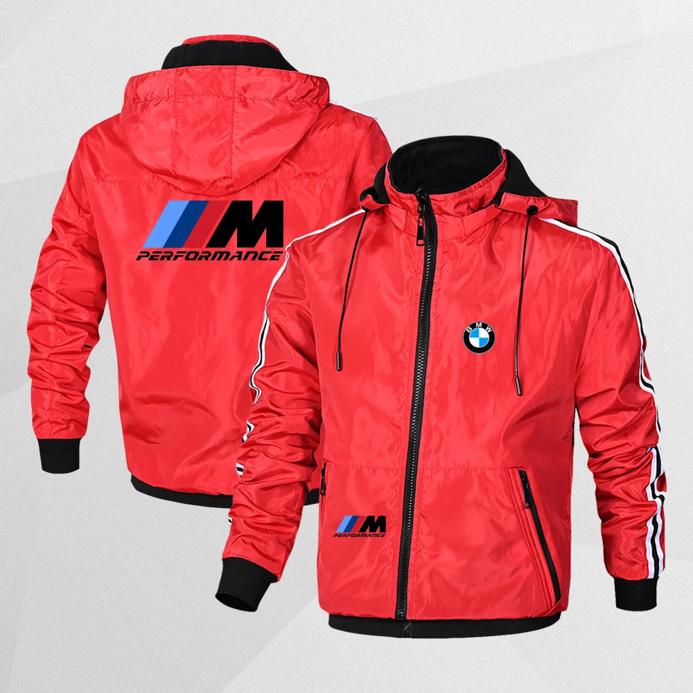 BMW Autumn Winter Men's And Women's Double-Sided Wearable Goose Down Jacket Casual Sports Cotton Jacket Warm Clothing