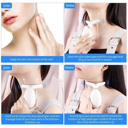 3 In 1 Face Massager Neck Facial Eye Massags Skin Rejuvenation Anti Aging Beauty Device