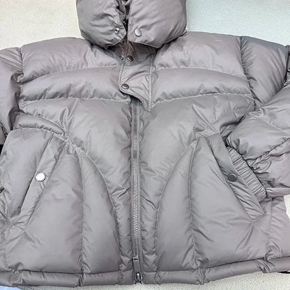 Winter Hooded Down Jacket Thickened