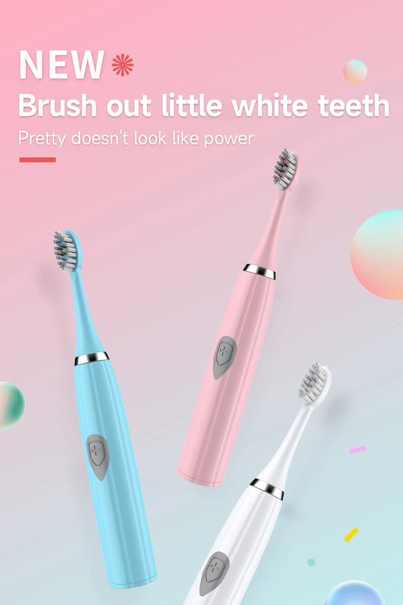 Electric Toothbrush for Adults Soft DuPont Bristle Portable Battery Endurance IPX6 Waterproof Intelligent Effective Oral Care