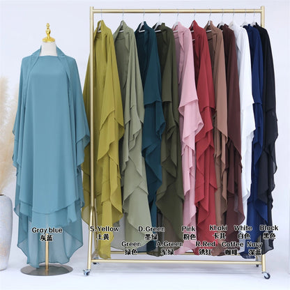 Ramadan Khimar Abaya Saudi Arabia Turkey Islam Muslim Hijab Dress Prayer Clothes Abayas For Women Kebaya Robe Femme Musulmane