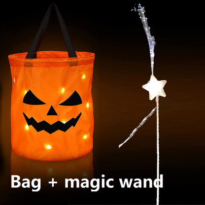 Women Kids Girl Luminous LED Glow Light Up Elf Witch Hat Star Skirt Spider Web Tutu Wizard Costume Party Gift Halloween Festival