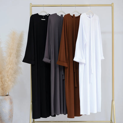 Autumn Winter Knitted Dress Muslim Women Abaya Female Arabic Turkey Modest Dresses New Warm Long Robe Islam Clothing