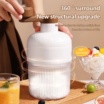 Portable Manual Ice Crusher Shaved Ice Machine Household Mini Ice Crusher Hand Operated Shaved Ice Milkshake Maker For Summer