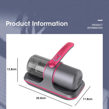 Wireless Mattress Vacuum Mite Remover Cordless Handheld Cleaner 12KPa Powerful Suction for Cleaning Bed Pillows Clothes Sofa