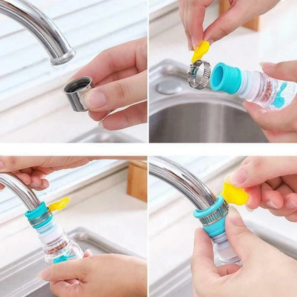 Rotatable 360  Water Filter Tap Purifier Adjustable Water Tap Kitchen Accesories Household Water Filter Nozzle Adapter Sink