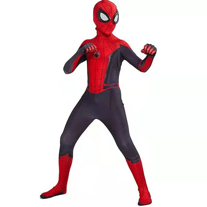 High Quality Superhero Spidermans Costume Bodysuit For Kids Adult Spandex Zentai Halloween Party Cosplay Jumpsuit 3D Style