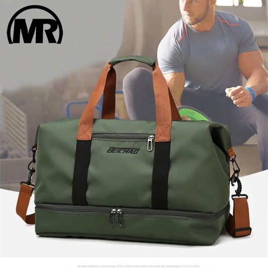 Fashion Travel Bags For Women Large Capacity Men's Sports bag Waterproof Female Messenger Bag Dry And Wet Dropshipping